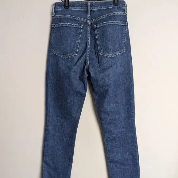 AGOLDE Women's High Rise Skinny Fit Jeans, Medium Wash, Size 26 stretch - Picture 7 of 10